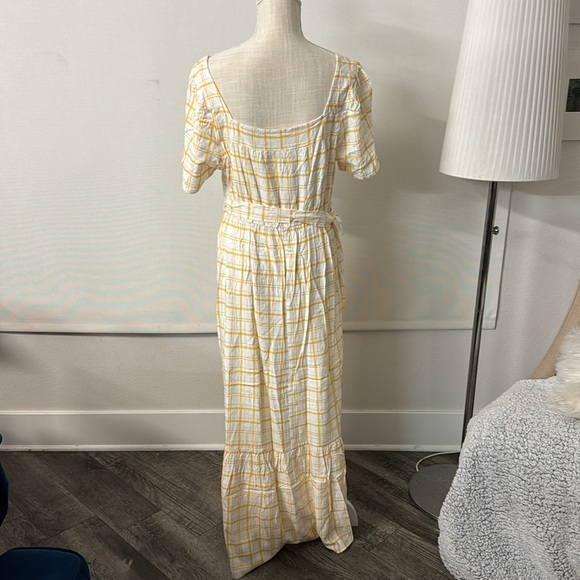 Haven Hearts NWOT Ruffle Hem Plaid Belted Maxi Dress - Picture 9 of 13